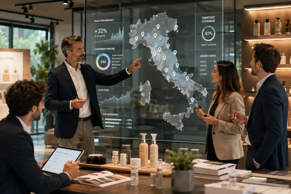 Presentazione di un progetto commerciale nel settore eyewear